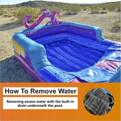 Unisex 28ft Inflatable Water Slide with Pool and Blower Wet/Dry Bounce House Combo
