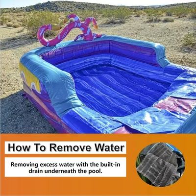 Commercial Grade Water Slide Inflatable with Splash Pool Customized Color and Size
