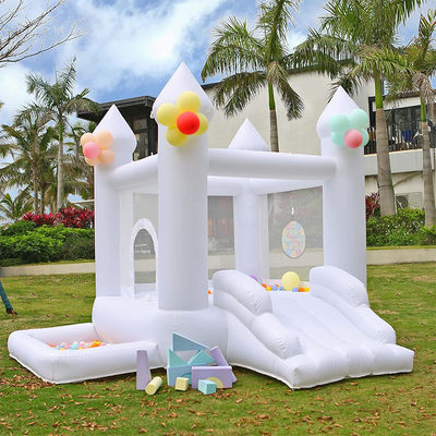 Blower Included Baby White Decorative PVC Inflatable Jumping House for Family Party