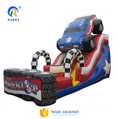 Blower Included Double-layer Reinforcement PVC Inflatable Water Slide with Climbing Wall