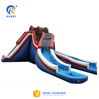 Blower Included Double-layer Reinforcement PVC Inflatable Water Slide with Climbing Wall