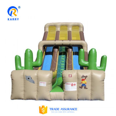 Custom PVC Air Water Slide for Kid and Adult Fun in Large Commercial Inflatable Park