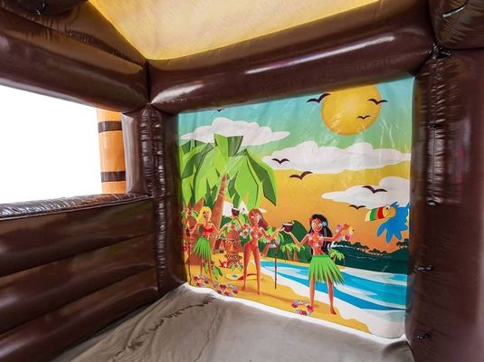 Inflatable Pub Tent Blower With Blower Serving Inflatable Tropical Tiki Bar Exhibition