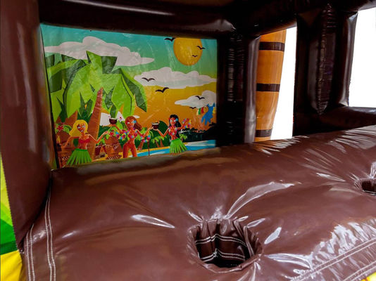 Inflatable Pub Tent Blower With Blower Serving Inflatable Tropical Tiki Bar Exhibition