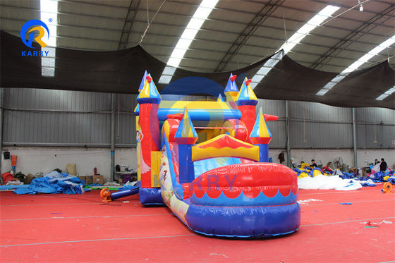 PVC Inflatable Bounce House Water Slide Combo for Unisex Princess Party Backyard Fun