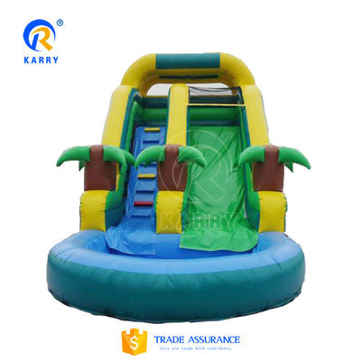 Glue Included Large Customized Inflatable Water Slide for Outdoor Water Park Equipment