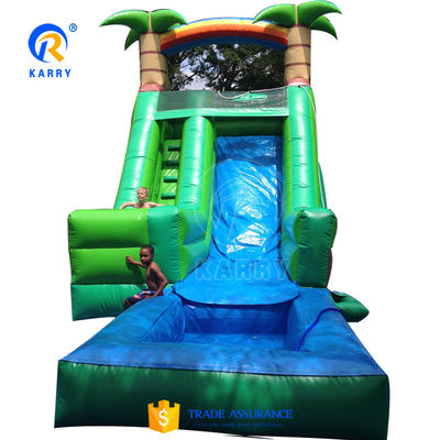 Glue Included Large Customized Inflatable Water Slide for Outdoor Water Park Equipment