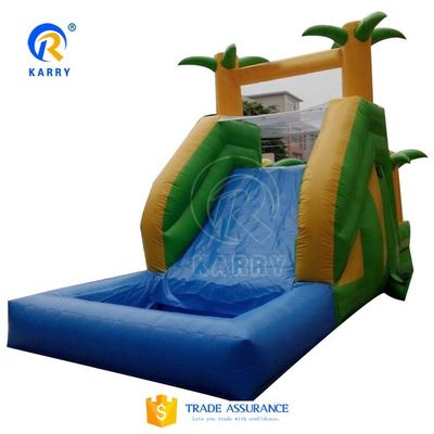 Glue Included Large Customized Inflatable Water Slide for Outdoor Water Park Equipment