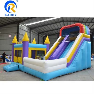 Big Water Slide Inflatable With Pool For Kids Popular Bouncy Castle And Blower Unisex