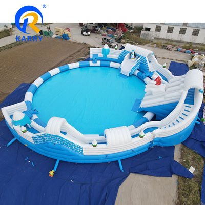 Unisex Outdoor Activity Large Inflatable Ice and Snow Kingdom Combination with Slide