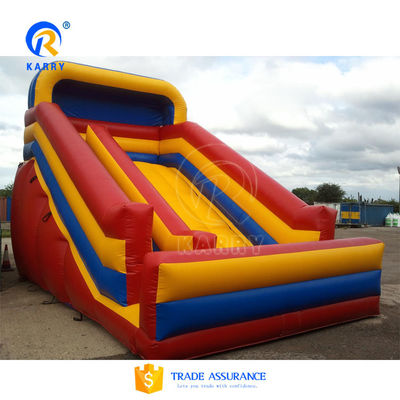 Large Outdoor Inflatable Jumping Slides with Customized Size and PVC Tarpaulin Material