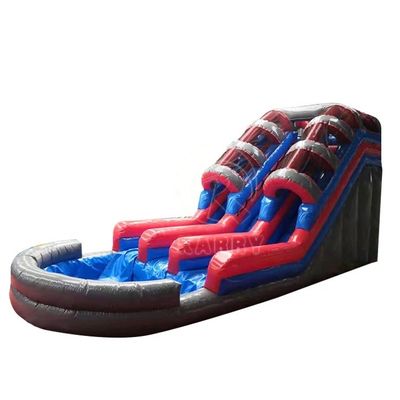 Commercial Grade Inflatable Water Slide for Children Customized Color Outdoor Air Slide