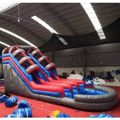 Commercial Grade Inflatable Water Slide for Children Customized Color Outdoor Air Slide