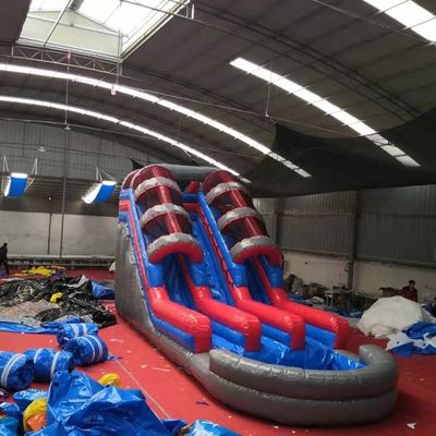 Commercial Grade Inflatable Water Slide for Children Customized Color Outdoor Air Slide
