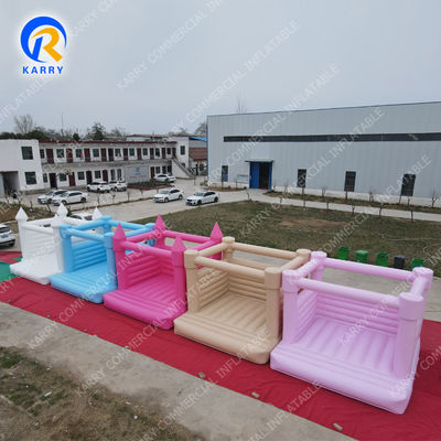 Custmizable Pastel Pink Jumping Castle for Wedding or Birthday Party Inflatable Trampoline