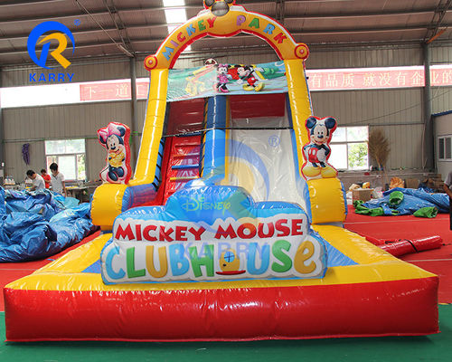 CH PVC Materials Inflatable Water Slide Bouncy House Slide Max Capacity 100-500kg Park