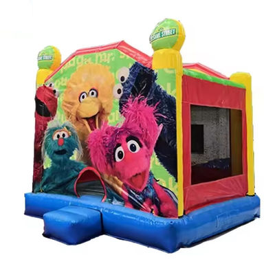 Outdoor Playground Inflatable Bouncer 13x13 Sesame Street Bouncy Castle for Kids' Fun