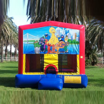 Outdoor Playground Inflatable Bouncer 13x13 Sesame Street Bouncy Castle for Kids' Fun