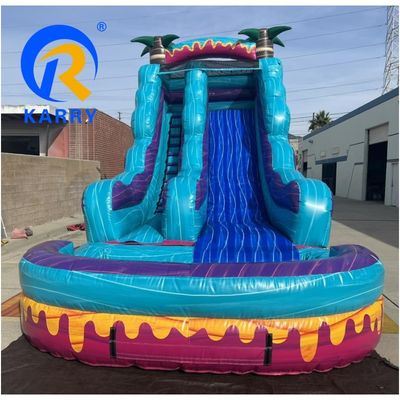 Experience the Thrill of Sliding into a Pool with Our Backyard Inflatable Water Slide