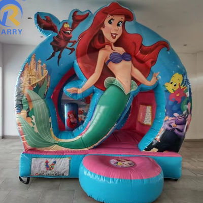 Little Bouncing Jumping Castle with Mermaid Theme Age Range 14 Years up PVC Material