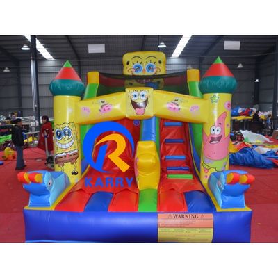 Commercial PVC Inflatable Bounce House and Dry Slide for Party Rentals Indoor 8x3x5m
