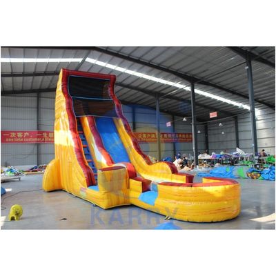 Commercial Grade Fancy Inflatable Water Slide with Digital Printing 18ft Square Size