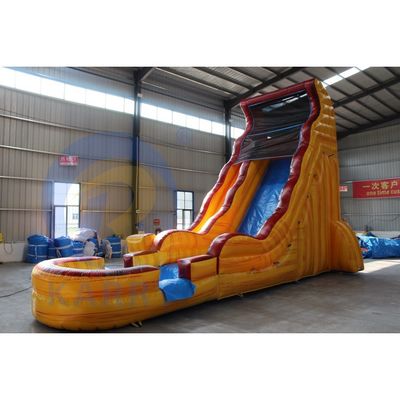 Commercial Grade Fancy Inflatable Water Slide with Digital Printing 18ft Square Size