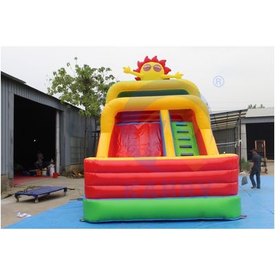 Outdoor Inflatable Water Slide With Blower For Kids And Adults Customized Logo 3.6*6m