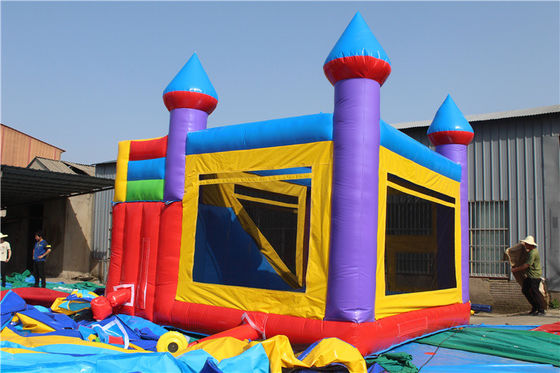 Outdoor Park Unisex Commercial Colorful Tetris Jumping Inflatable Bounce House for Kids