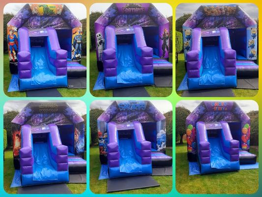 Indoor Playtime Essential Children's Jumping Castle with Slide and Inflatable Design