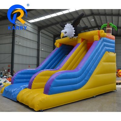 Customized Size Outdoor Entertainment Angry Crow Inflatable Water Slides for Kids Play