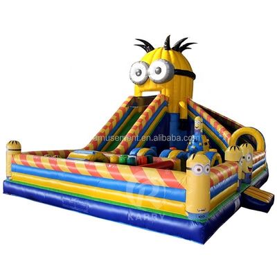 Repair Kits Included Large Inflatable Castle with Inflatable Slide and Obstacle Course