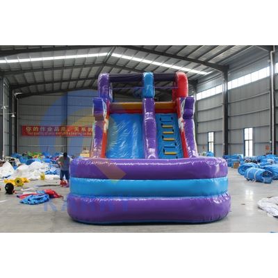 OEM Accepted Mini Unicorn PVC Inflatable Water Slide with Pool and Rocking Climbing
