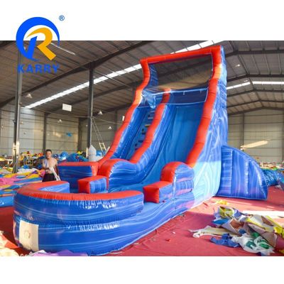 CE EN14960 Certified Wide Base Air Slide Water Bouncer Inflatable Waterslide for Adults