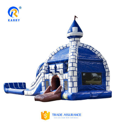 Outdoor Activity Equipment Igloo Type Inflatable Castle Toys with Slide PVC Material