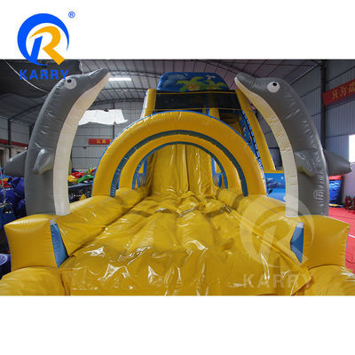 Commercial Event Promotions Large Inflatable Water Slides with Max Capacity 100-500kg