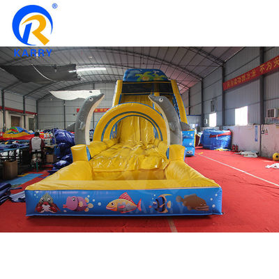 Commercial Event Promotions Large Inflatable Water Slides with Max Capacity 100-500kg