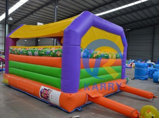 Payment Terms T/T Outdoor Inflatable Bounce House with Double Slides and PVC Material