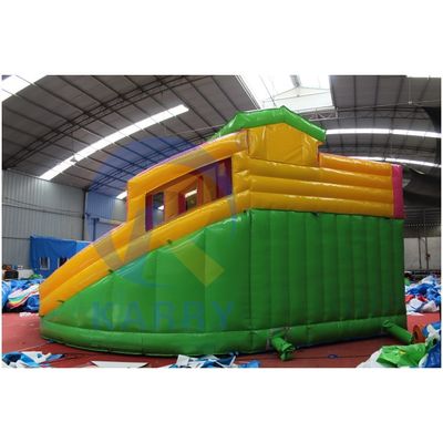 Customized Color Marble Tropical Waterslide Inflatable Combo Bouncer for Unisex Sale