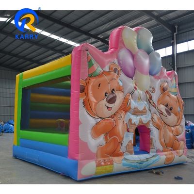 Children's Party Rental Inflatable Castle with Slide and Repair Kits T/T Payment