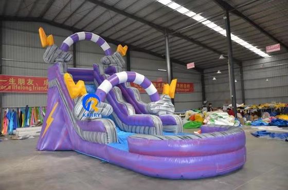 Customized Logo Children Playground Air Filled Inflatable Water Slides for Unisex