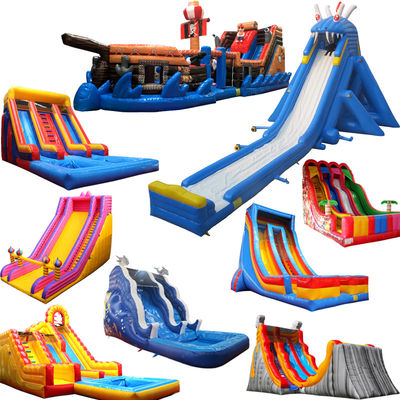 Inflatable Water Slides with CE Standard Air Blower and Party Building Block Design
