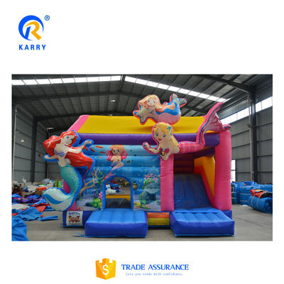 PORTABLE Inflatable Bouncer Castle with Slide Bouncy Unicorn Sprite Jumping House