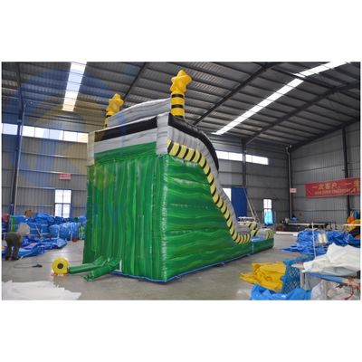 CE Standard Accessories Square Inflatable Toxic Slide with Pool and Jungle Animal Slide