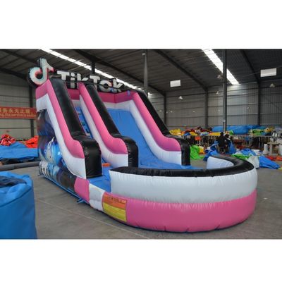 Max Capacity 100-500kg Commercial Event Promotion Inflatable Water Slide with Pool