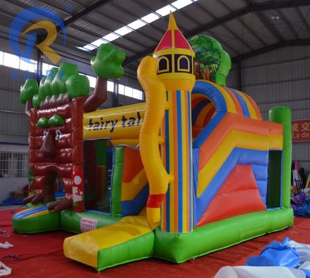 Features PORTABLE The Latest Forest Castle Slide Outdoor Toy Castle for Home/Business