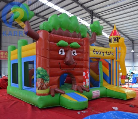 Features PORTABLE The Latest Forest Castle Slide Outdoor Toy Castle for Home/Business
