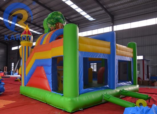 Features PORTABLE The Latest Forest Castle Slide Outdoor Toy Castle for Home/Business