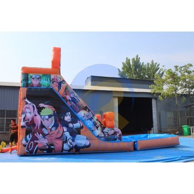 Shopping Mall Occasion Anime Fan's Backyard Inflatable Water Slide and Pool Combo