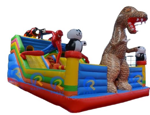 The Most Popular Outdoor Toy Jumping Castle Newly Designed Dinosaur Theme Park Castle